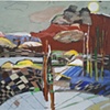 Plaid Landscape: Tribute to my Art Smock