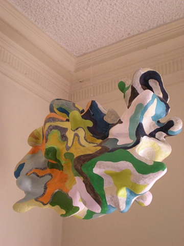 Hanging Cloud
18" x 22" x 12"
Water media over Celluclay over EPS foam 
