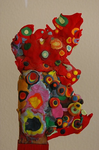 Sculpey Fire
9" x 5" x 4"
Sculpey and Acrylic on Wood