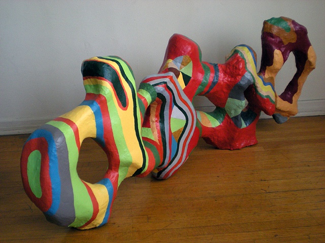 Gina Obalavemela 
44" x 17" x 10"
Acrylic on mixed media