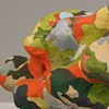 Challah
18" x 9" x 6"
Gouache, acrylic ink and wood filler on Sculptamold over EPS foam
