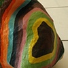 Striped Lump
11" x 9" x 10"
Acrylic on mixed media
