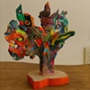 Sculpey Tree
12" x 5" x 5" 
Sculpey and Wood