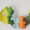 Untitled Wall Piece
acrylic and gouache on epoxy resin on EPS foam
20" x 12" x 4" 
