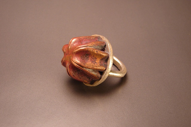 Jello ring, found, natural patina, fabrication, epic, jewelry