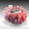 Anemone Tarts and Barnacle Crumpets on a triple stand, detail of Anemone Tart