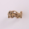 botanical bronze cast ring
