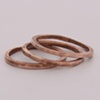 hammered bronze stack rings
