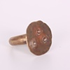 hammered bronze circle ring