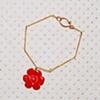 Flower charm bracelet