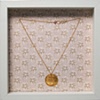 Hammered circle necklace