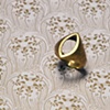 Bronze cat-eye ring