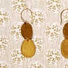 Hammered oval drop earrings