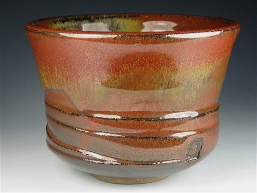 Tea Bowl - Red Iron Glaze