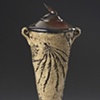 Textured Cone Vassel With Lid