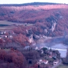 chimney smoke in fall