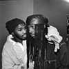 Vernon Reid and friend backstage and the Knitting Factory
