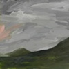 Hills at dusk