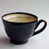 blueblack and white cup