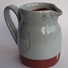 147. Blue bird jug