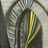 Window #22 Tied curtain