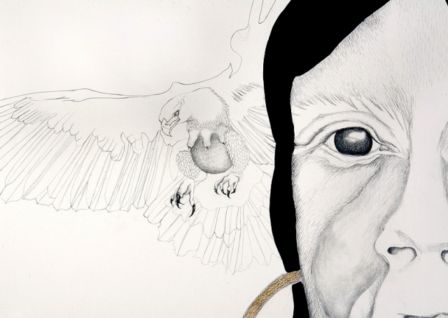 detail from neo-simian witchcraft / the harpy
