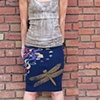 Dragonfly Goddess Recycled Tshirt Pencil Skirt