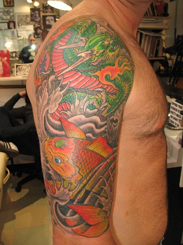koi and dragon