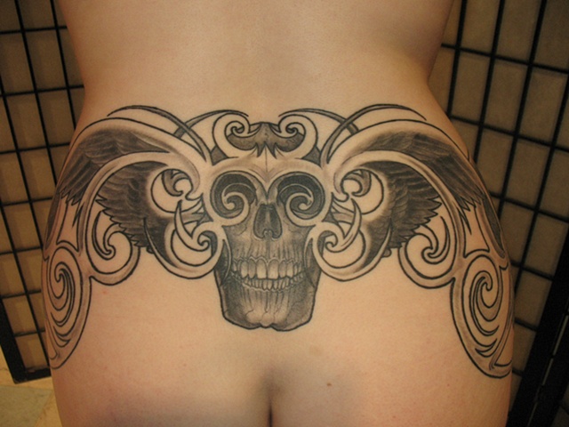 Skull with Wings
