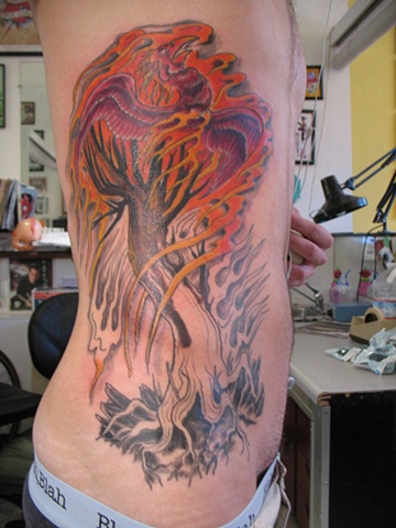 Pheonix and tree