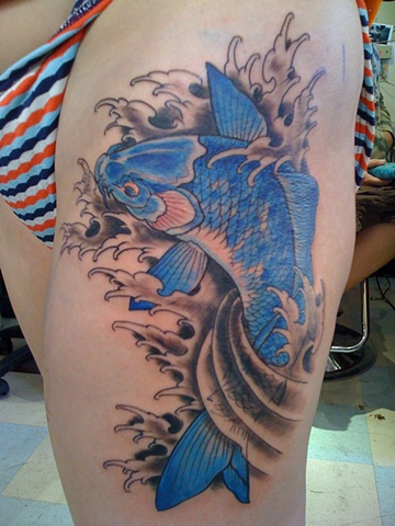 blue koi