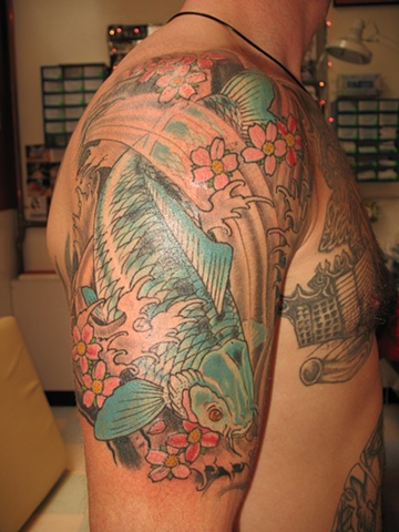 Teal Koi
