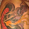 Black and Red Dragon