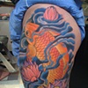 Koi and lotus