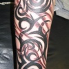 TRIBAL with GREY SHADED BACKGROUND