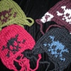 HAND KNIT SKULL HATS BY YOLANDA