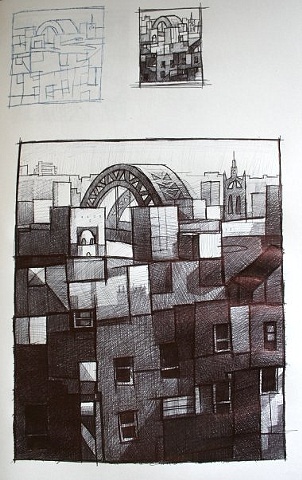Towards the Tyne Bridges II
(Thumbnail II)