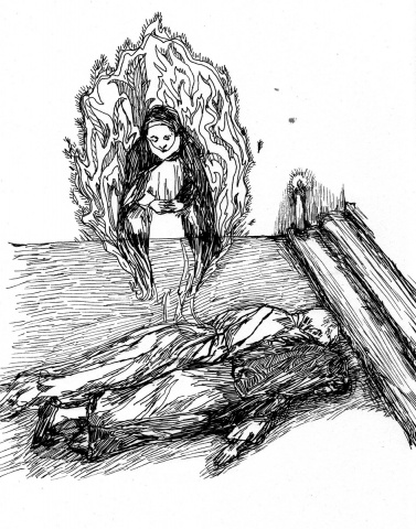 prostration (for "the society for salvific love and night vision" zine)