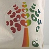 Rainbow Heart Tree Tote Market Bag