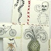 Quilted Paper Milagro Drawing