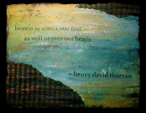 heaven, thoreau, jaime winton, painting
