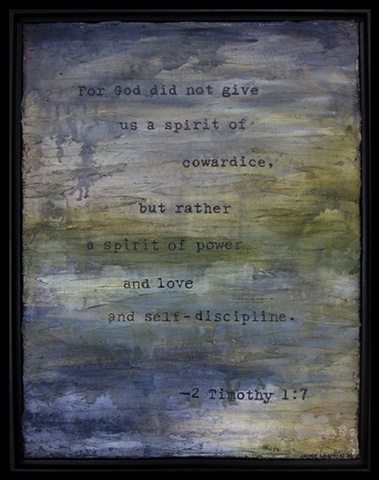 Timothy art, scripture, Jaime Winton, abstract, blue, green