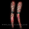 Lynn's octopus and cherry tree sleeve