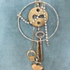 Glamour key hole etra long necklace N 172