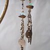 Cascading gold & glitter earrings - E 134