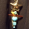 Gold star & blue necklace - P 11