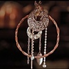 Copper swirl necklace N 239