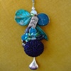 Blue hues burst necklace - E 79