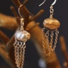 Vintage pearlescence earrings E 218