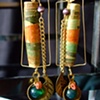 Paper beads earrings - E 93